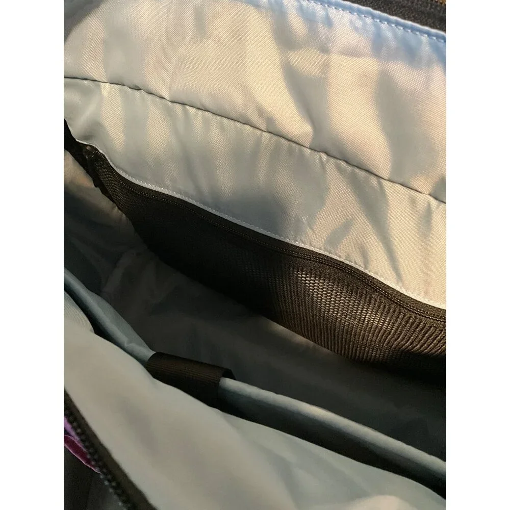 L.L.Bean Maroon‎ Nylon Zip Tote Computer Bag With Multiple Pockets
